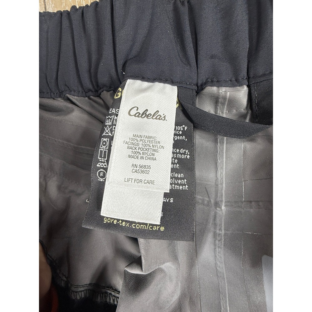 Cabelas Gore-Tex Cargo Pants Mens 4XL‎ Black Waterproof Outdoor Hiking Big - Picture 15 of 16